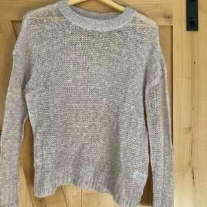 Treasure & Bond Light Pink Parfait Sheer Sweater